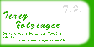 terez holzinger business card